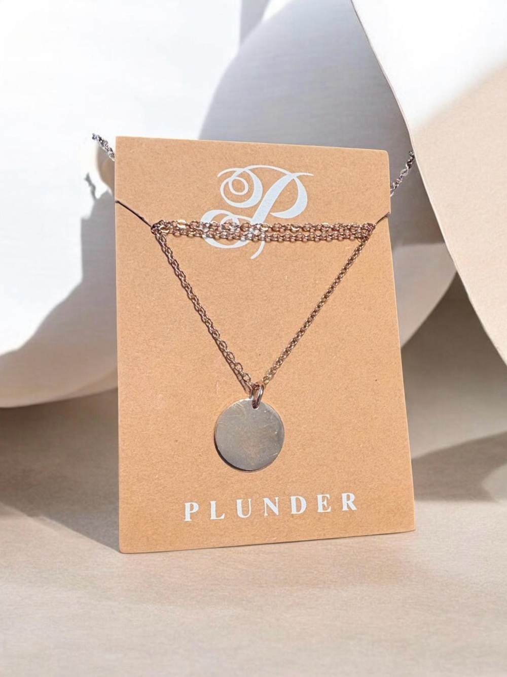 IPlunder Gold Circle Design Engravable Medallion Y2K Coquette Minimalist (v)